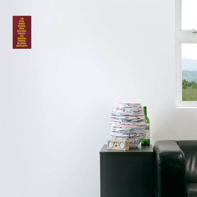 I Am A Powerful Black Woman | African American | Black Queen by UrbanLifeApparel